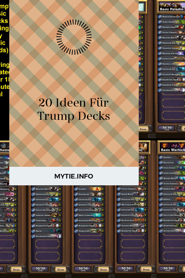 20 Ideen Für Trump Decks